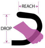 Krmilo za cestno kolo ControlTech Viento - bel